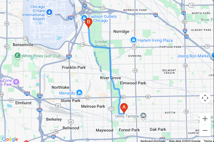 Location Map - Axe Throwing VR Lounge